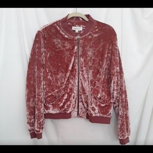 Cloud Chaser Velvet Bomber Jacket